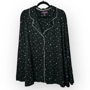 Gloria Vanderbilt Navy Blue  and Stars Sleep Top 3X